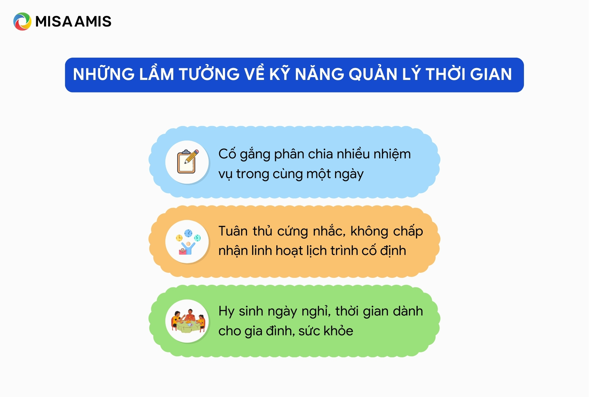 Những lầm tưởng về kỹ năng quản lý thời gian 