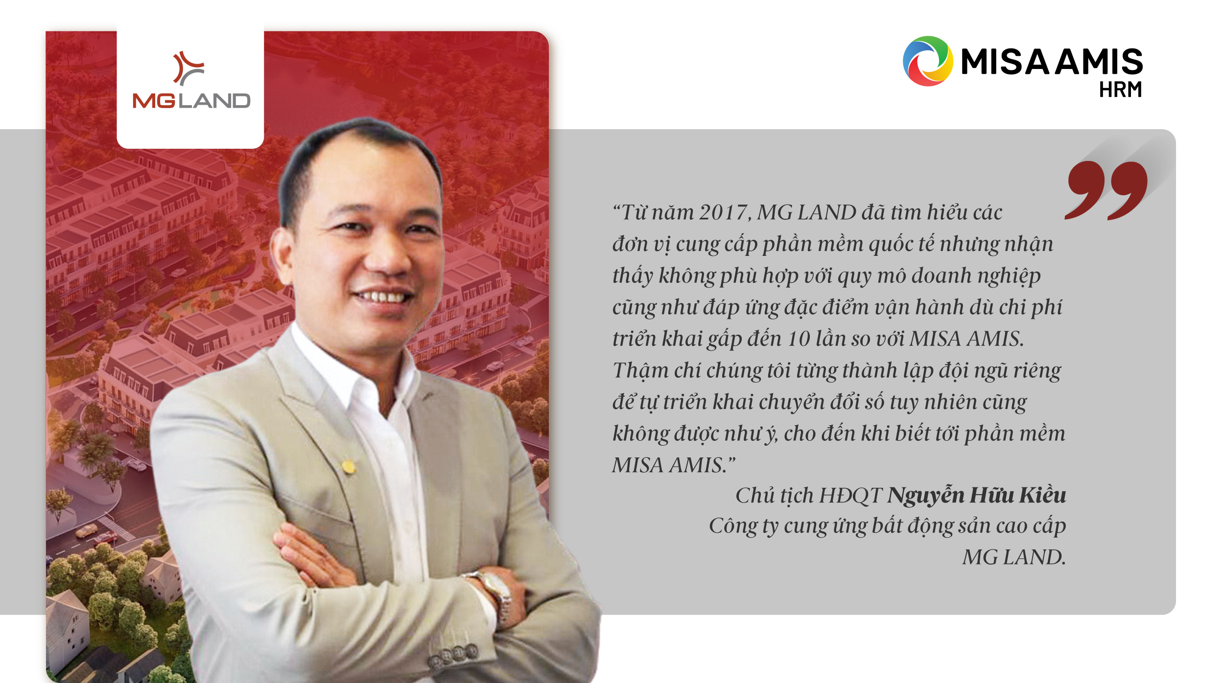 Chia sẻ về chiến dịch chuyển đổi số tại Công ty MG LAND - Doanh nghiệp phân phối bất động sản cao cấp nổi tiếng Việt Nam 