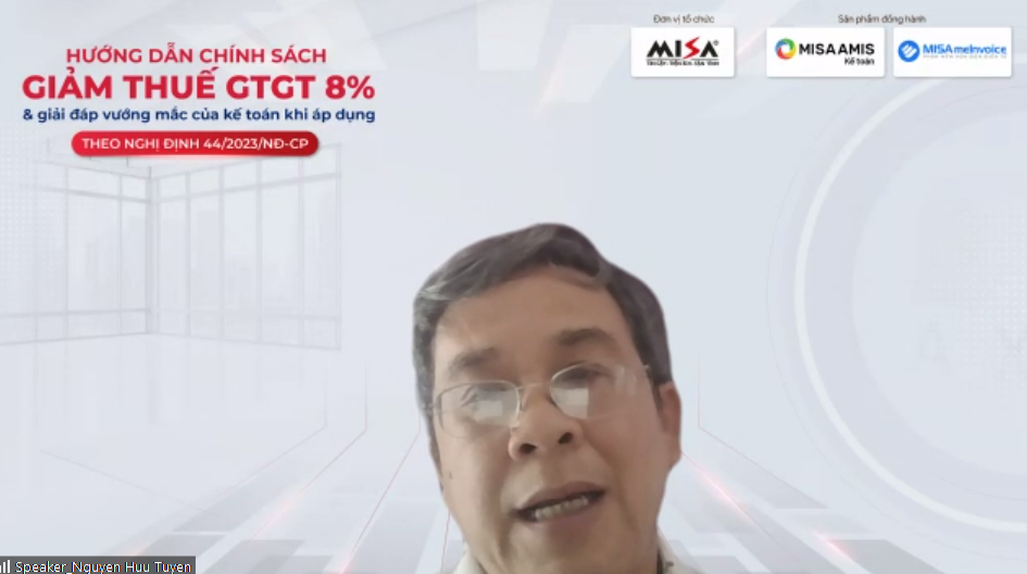 hội thảo giảm thuế 8% của MISA