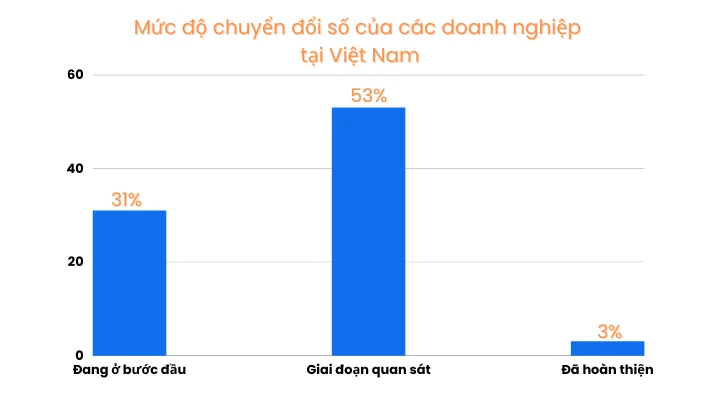 mức độ chuyển đổi số của các doanh nghiệp Việt Nam