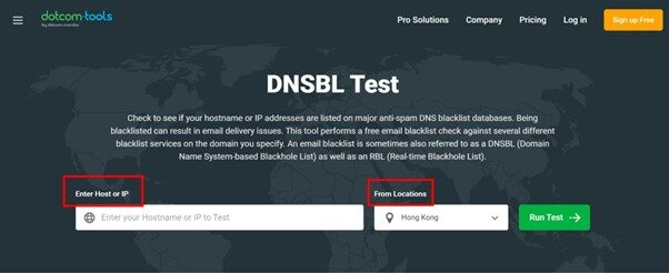 Cách check blacklist domain bằng DNSBL
