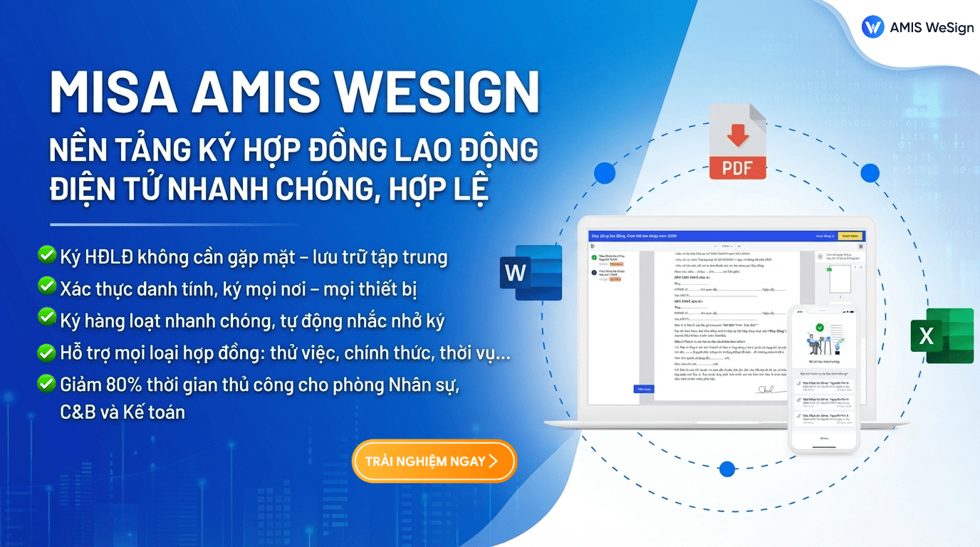 hợp đồng lao động điện tử AMIS WeSign