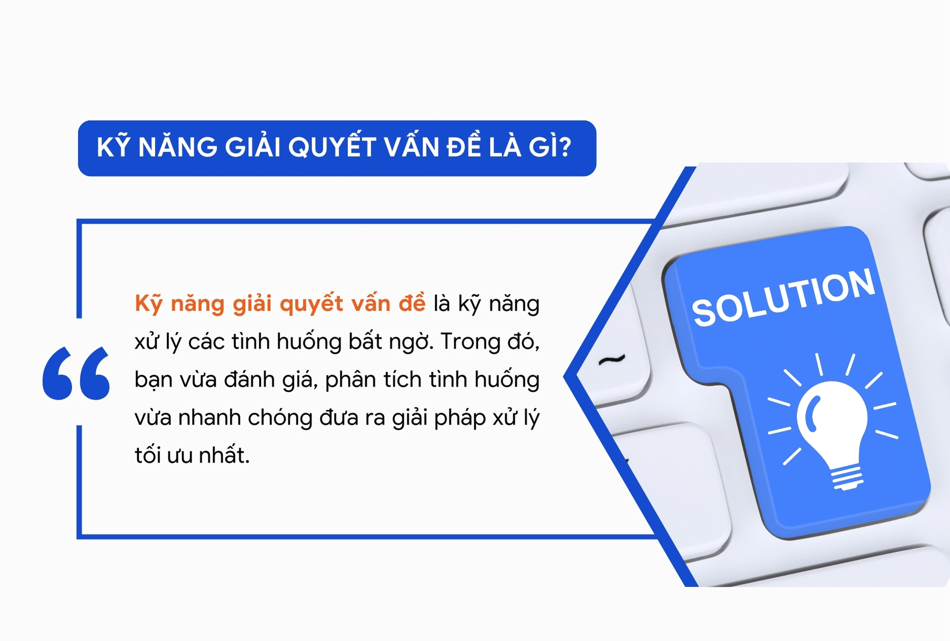 Kỹ năng giải quyết vấn đề là gì? 