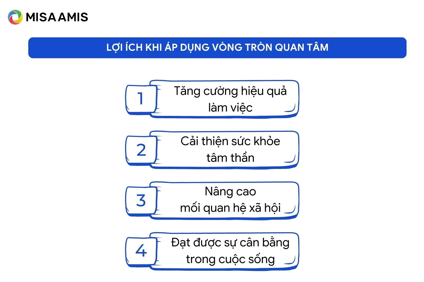 Lợi ích khi áp dụng vòng tròn quan tâm