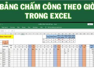 Tổng hợp mẫu bảng chấm công theo giờ trong Excel – kèm file tải bảng chấm công theo giờ