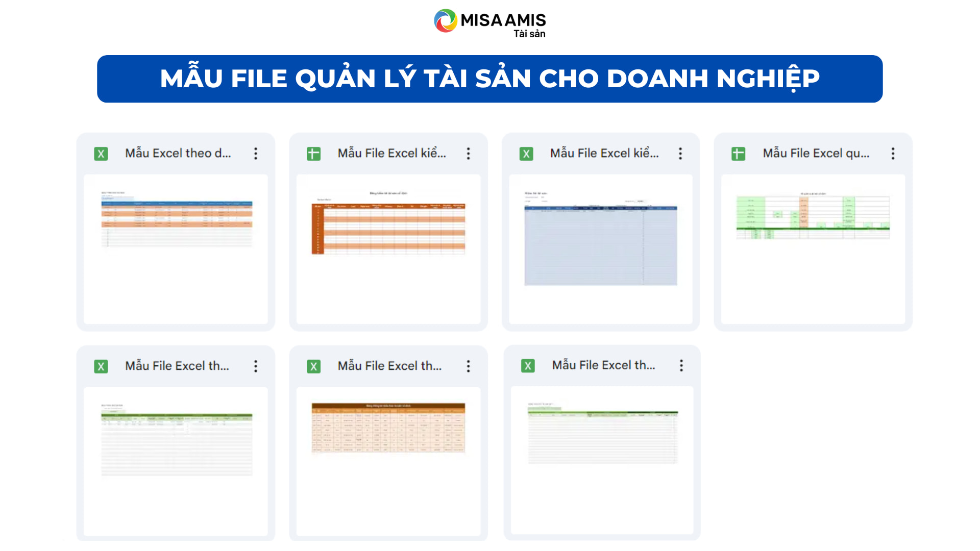 mẫu File quản lý tài sản cho doanh nghiệp