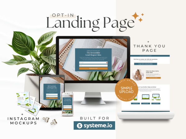 tạo landing page miễn phí với systeme.io