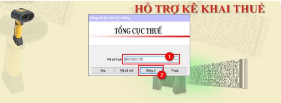 Đăng nhập vào phần mềm HTKK