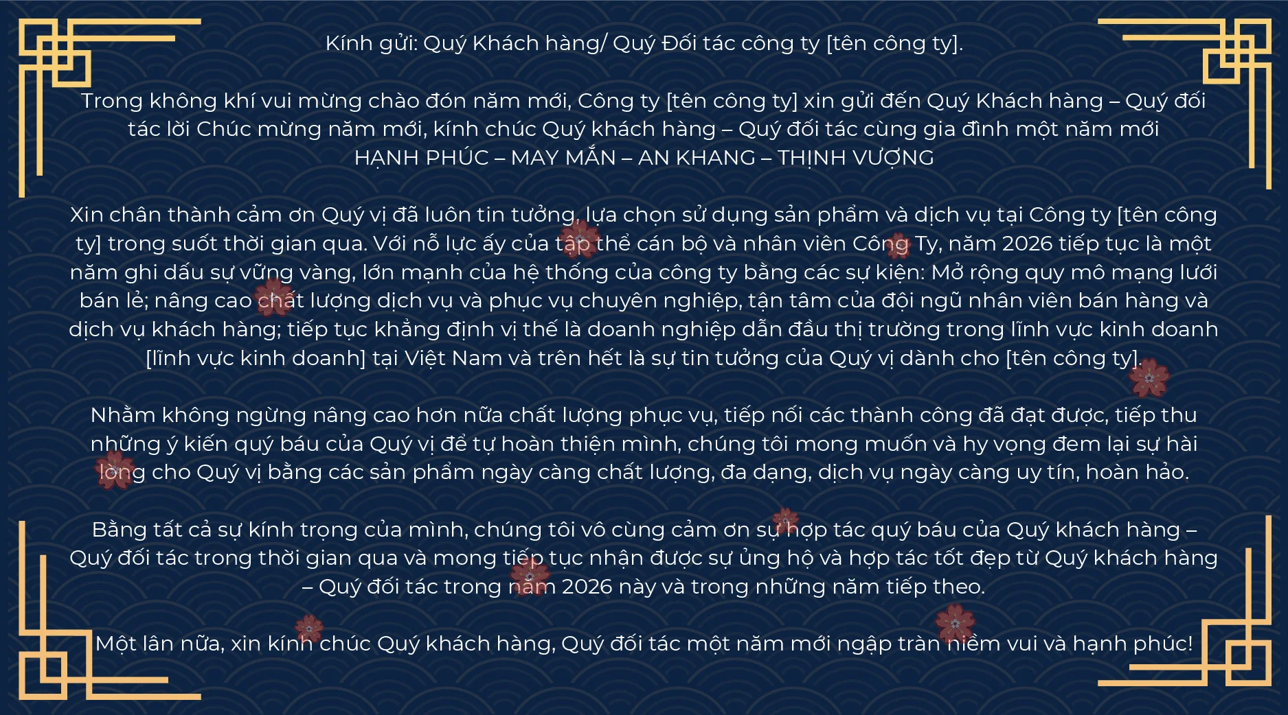 Mẫu email chúc Tết khách hàng hay nhất 