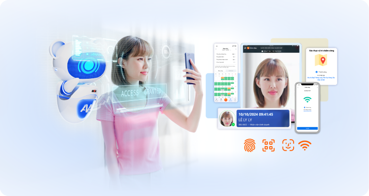 chấm công khuôn mặt