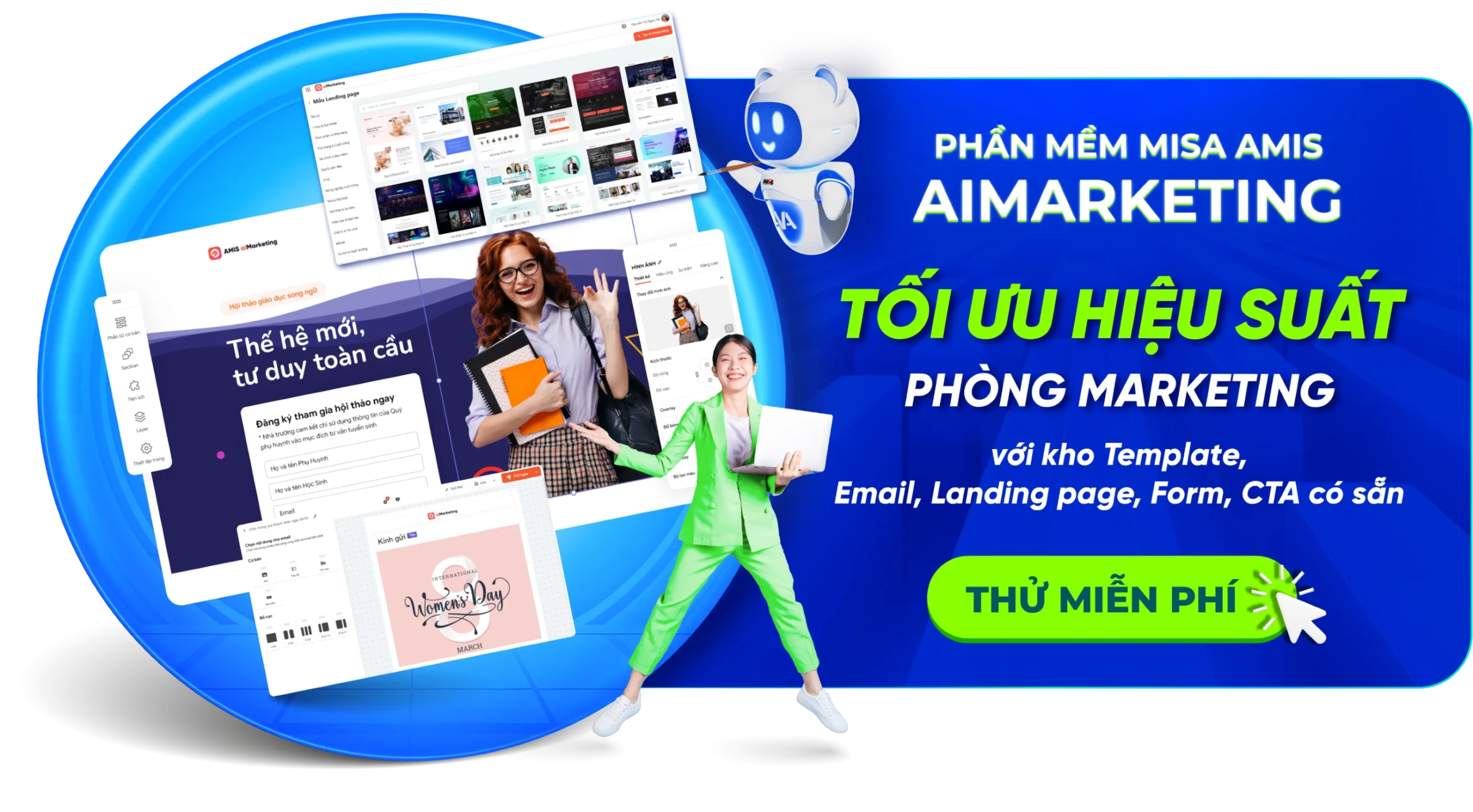 Bấm vào ảnh để đăng ký trải nghiệm MISA AMIS aiMarketing