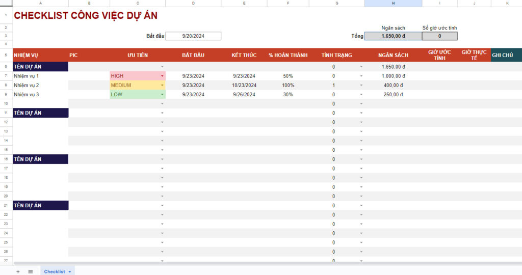 11+ Mẫu checklist công việc chi tiết nhất 2025 [Miễn phí]