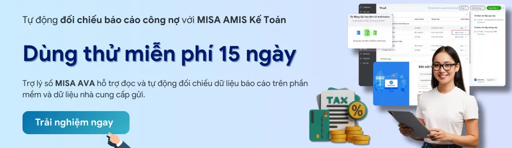 Banner tự động đối chiếu công nợ