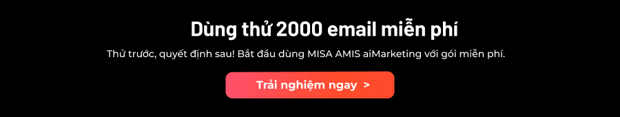 CTA dùng thử MISA AMIS aiMarketing