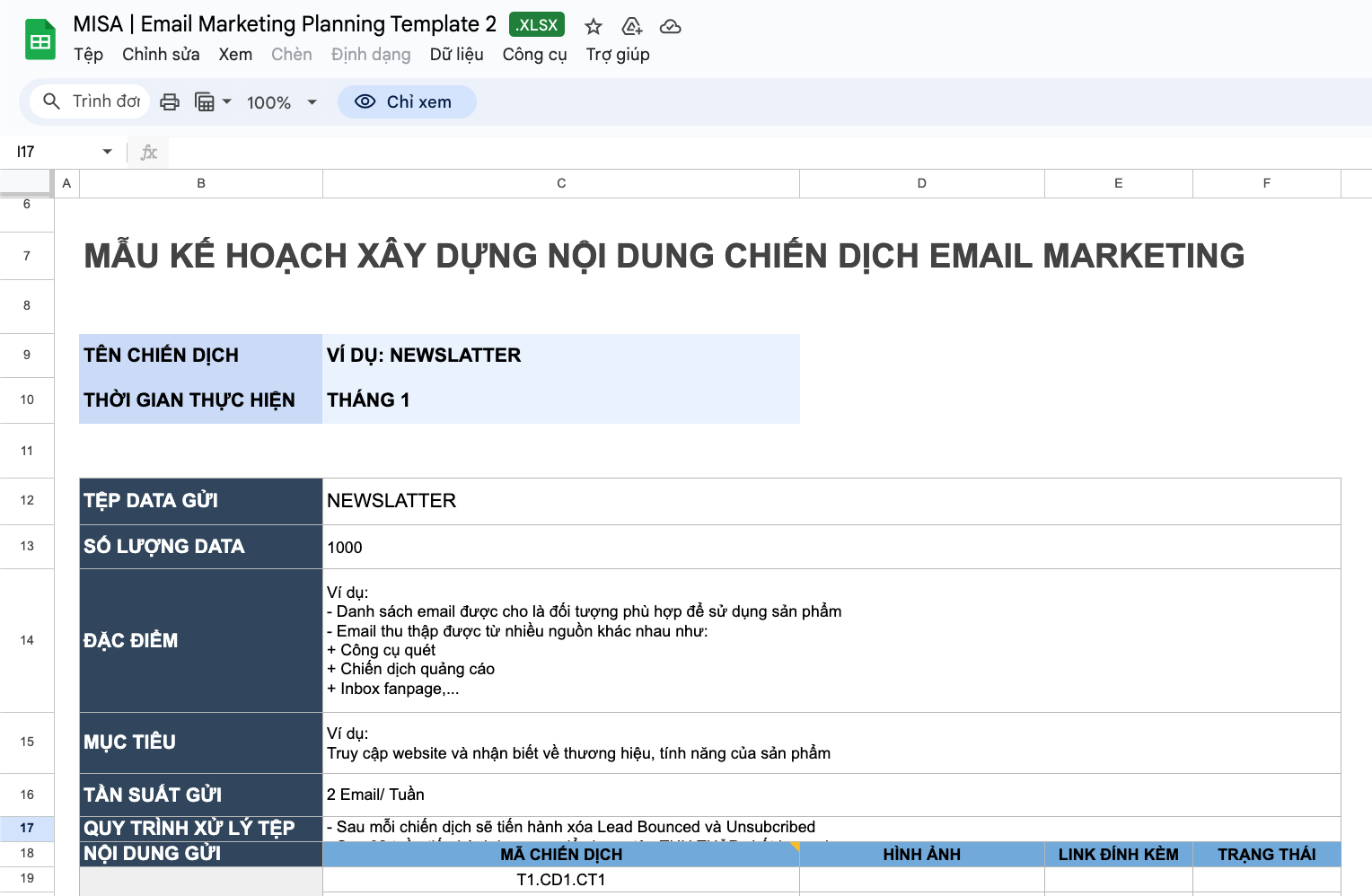 Bộ 3 bảng mẫu giúp theo dõi và tối ưu chiến dịch Email Marketing.