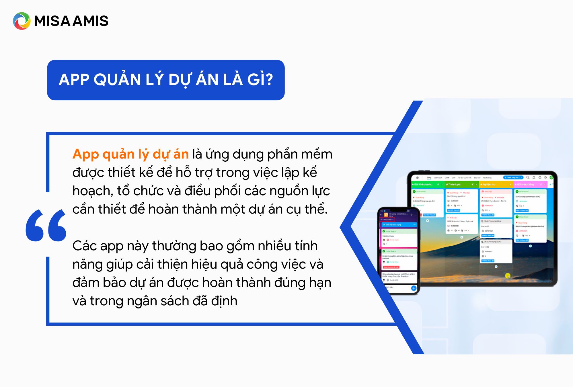 app quản lý dự án là gì?