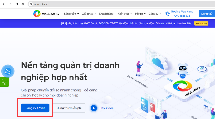 CTA đề xuất tư vấn