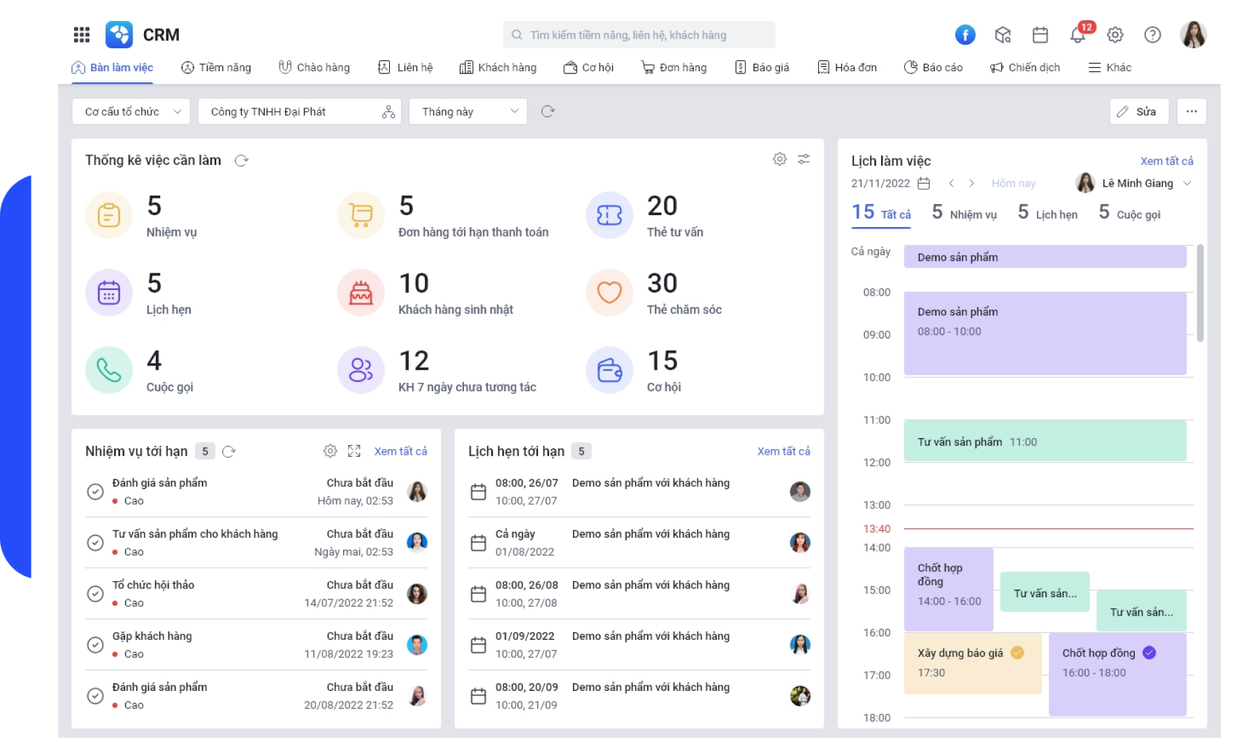 Phân hệ CRM trên nền tảng MISA AMIS