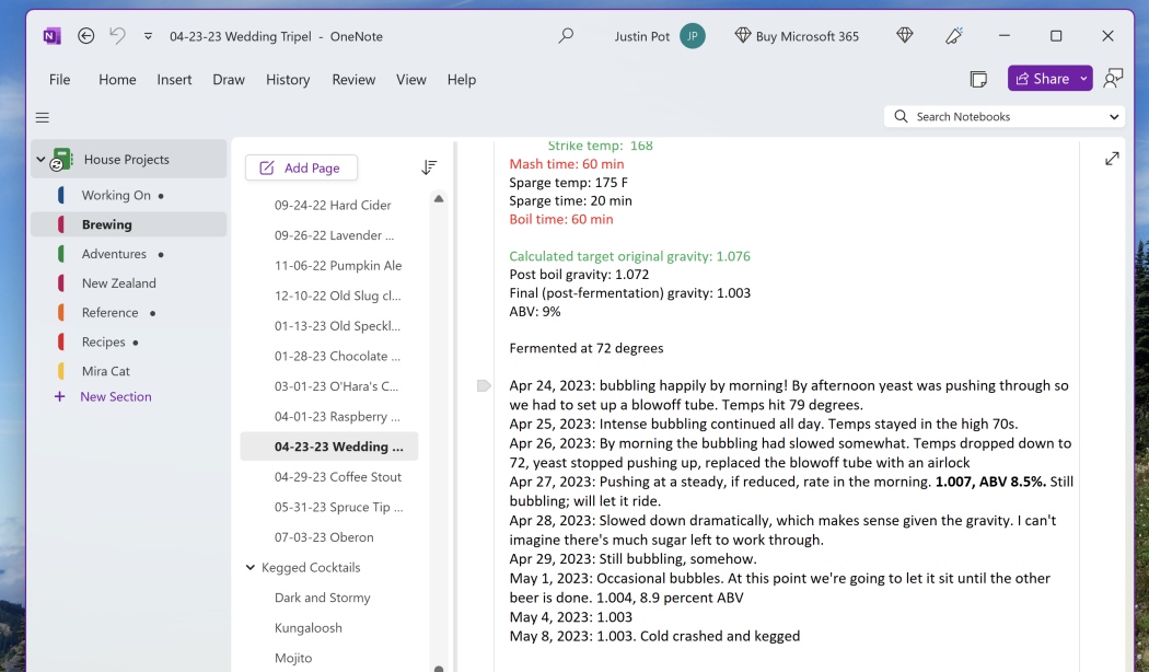 ứng dụng ghi chép Microsoft OneNote