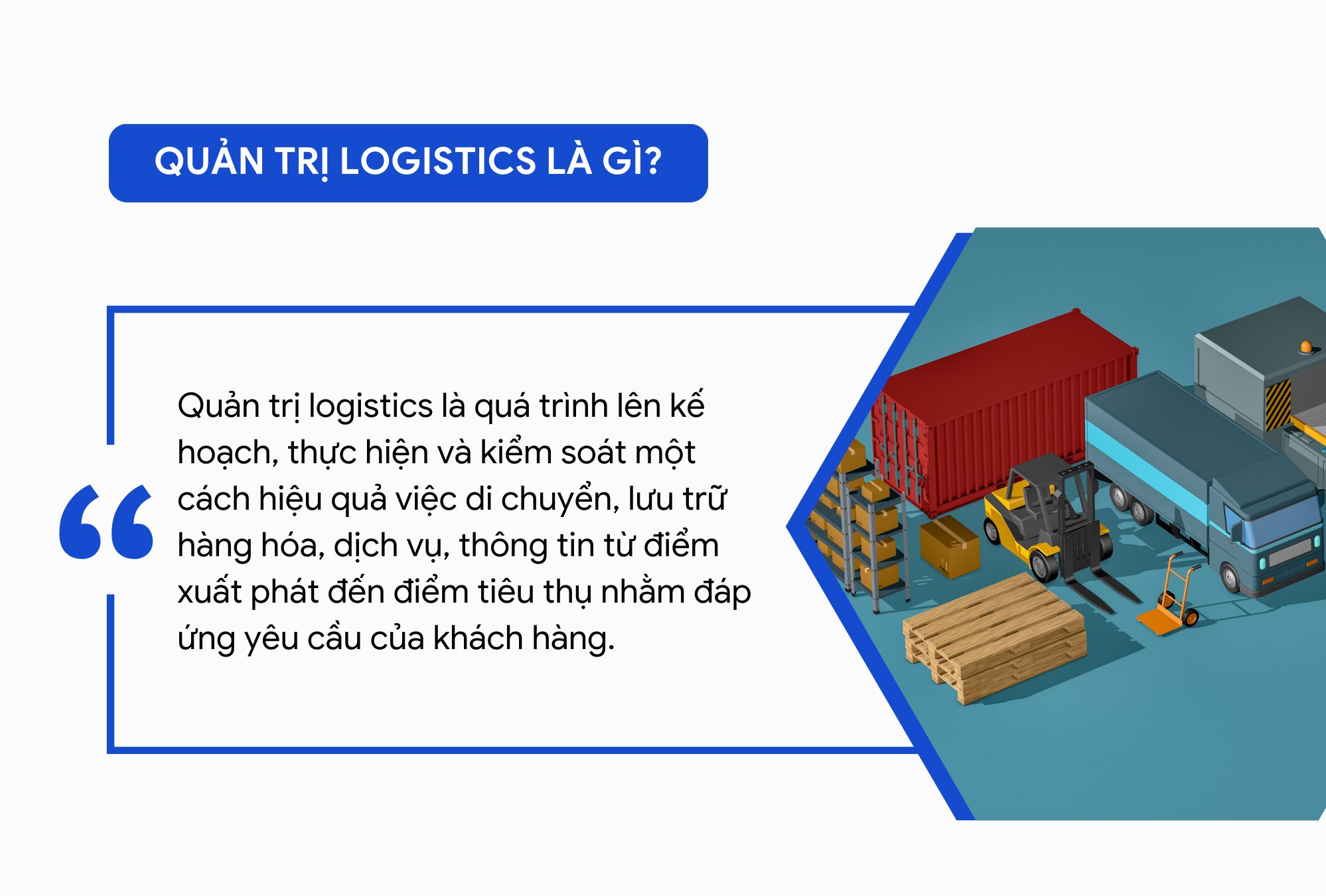 quản trị logistics là gì?