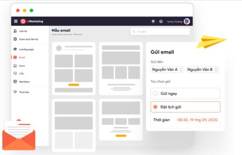 AMIS aiMarketing giúp doanh nghiệp gửi email marketing cá nhân hoá tới các tệp khách hàng khác nhau với chi phí tối ưu.