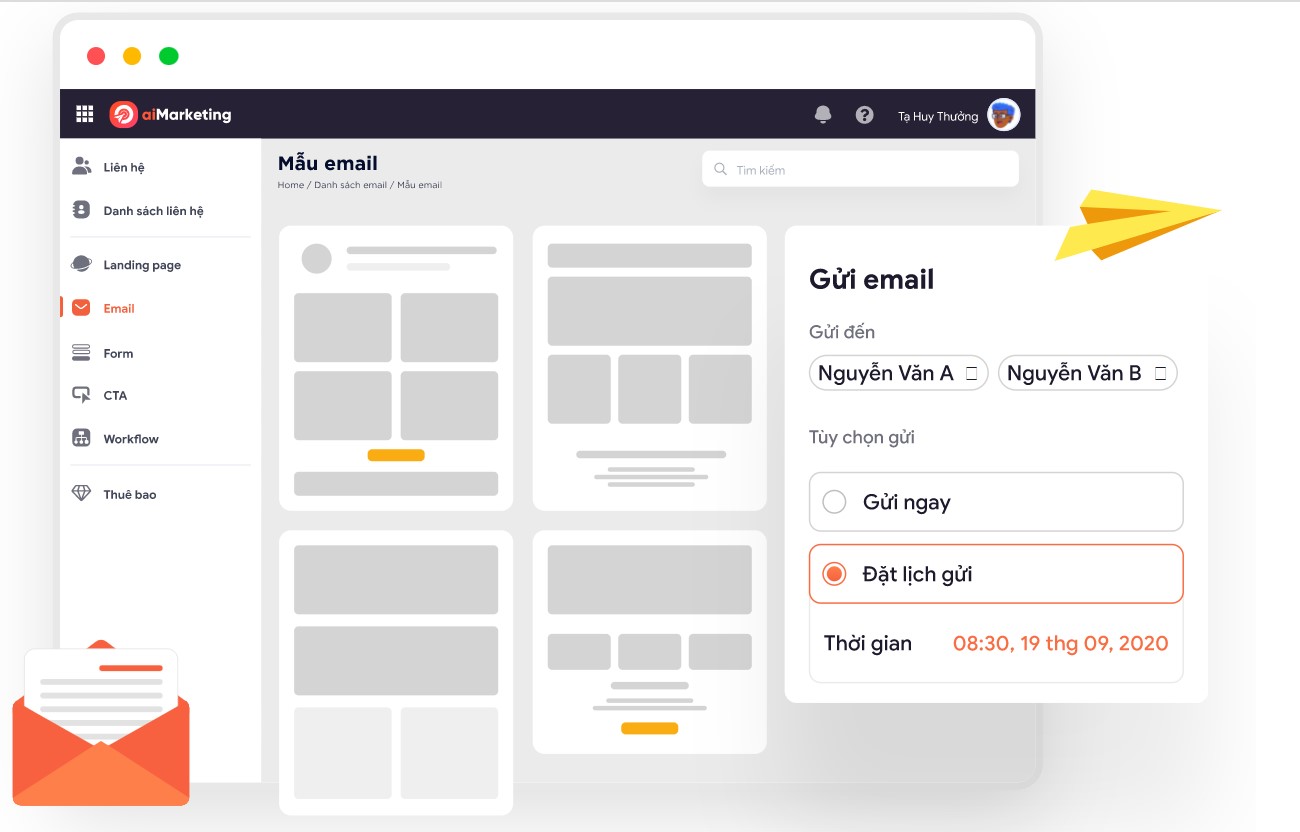 AMIS aiMarketing giúp doanh nghiệp gửi email marketing cá nhân hoá tới khách hàng với chi phí rẻ