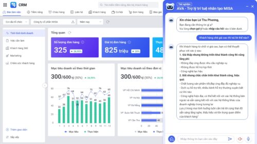 Trợ lý ảo Ava là trợ thủ đắc lực cho người dùng AMIS CRM 