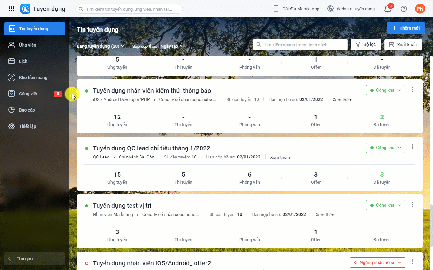 chi phí tuyển dụng