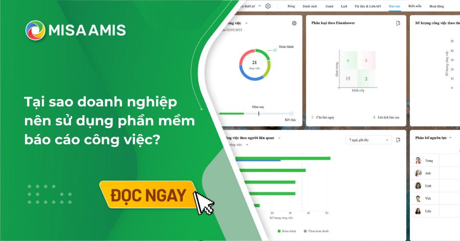 tại sao doanh nghiệp nên sử dụng phần mềm báo cáo công việc