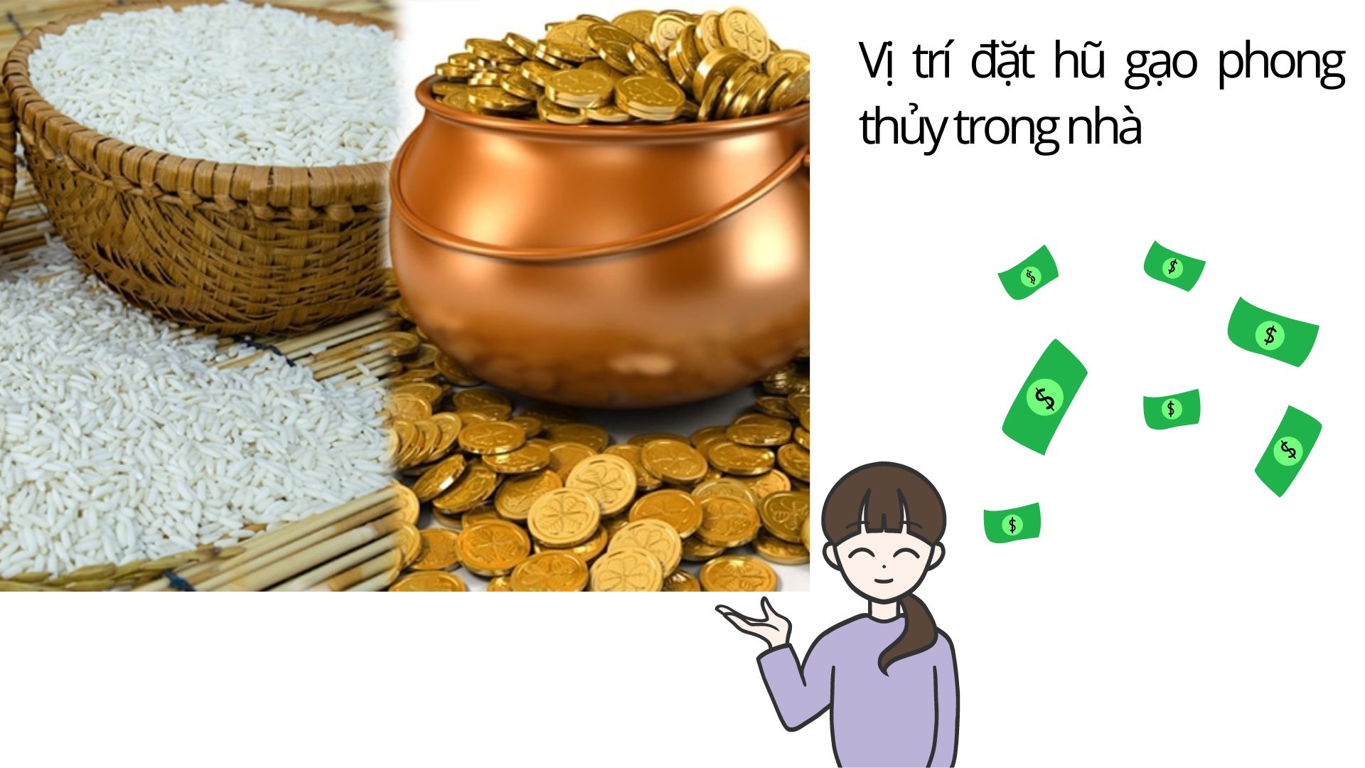 Vị trí đặt hũ gạo phong thủy