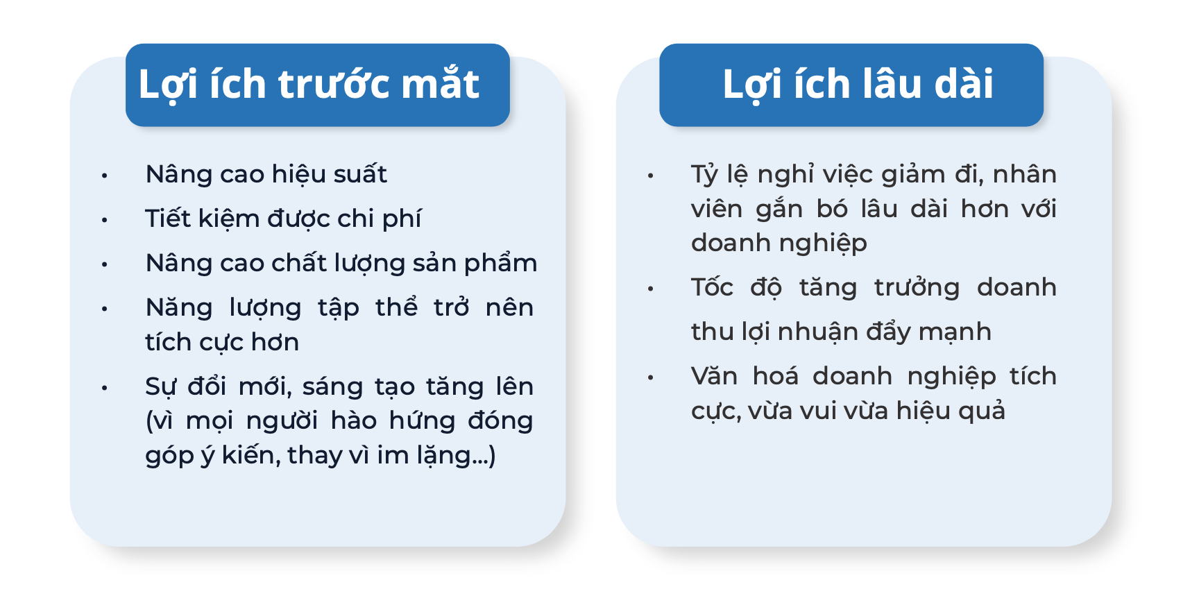 Lợi ích khi xây dựng đội ngũ nhân sự gắn kết