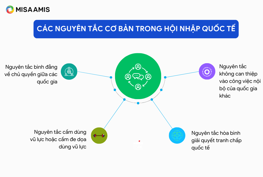 Các nguyên tắc của hội nhập quốc tế.