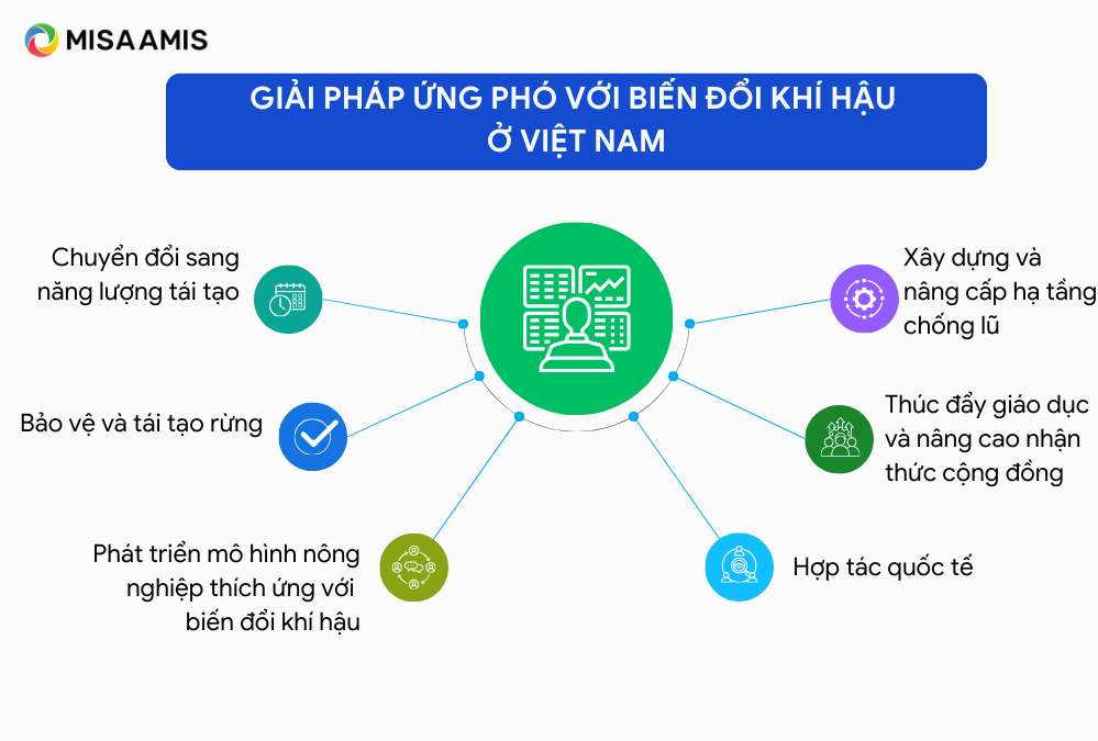 Các giải pháp ứng phó với biến đổi khí hậu ở Việt Nam