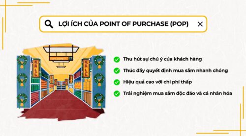 4 lợi ích quan trọng của Point of Purchase (POP)