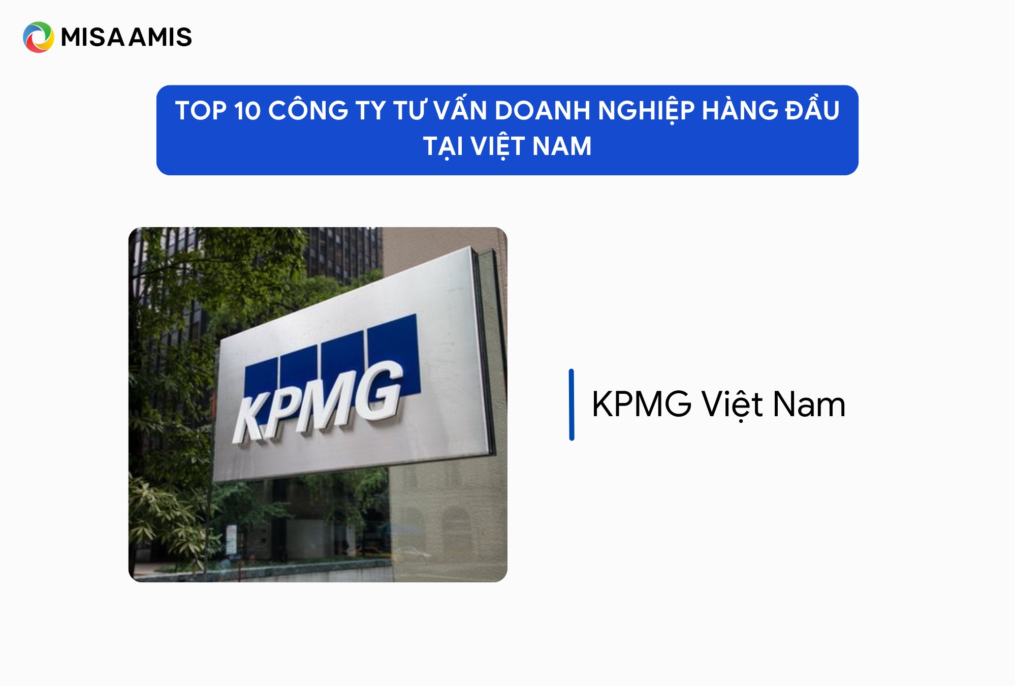 công ty tư vấn chiến lược KPMG Việt Nam