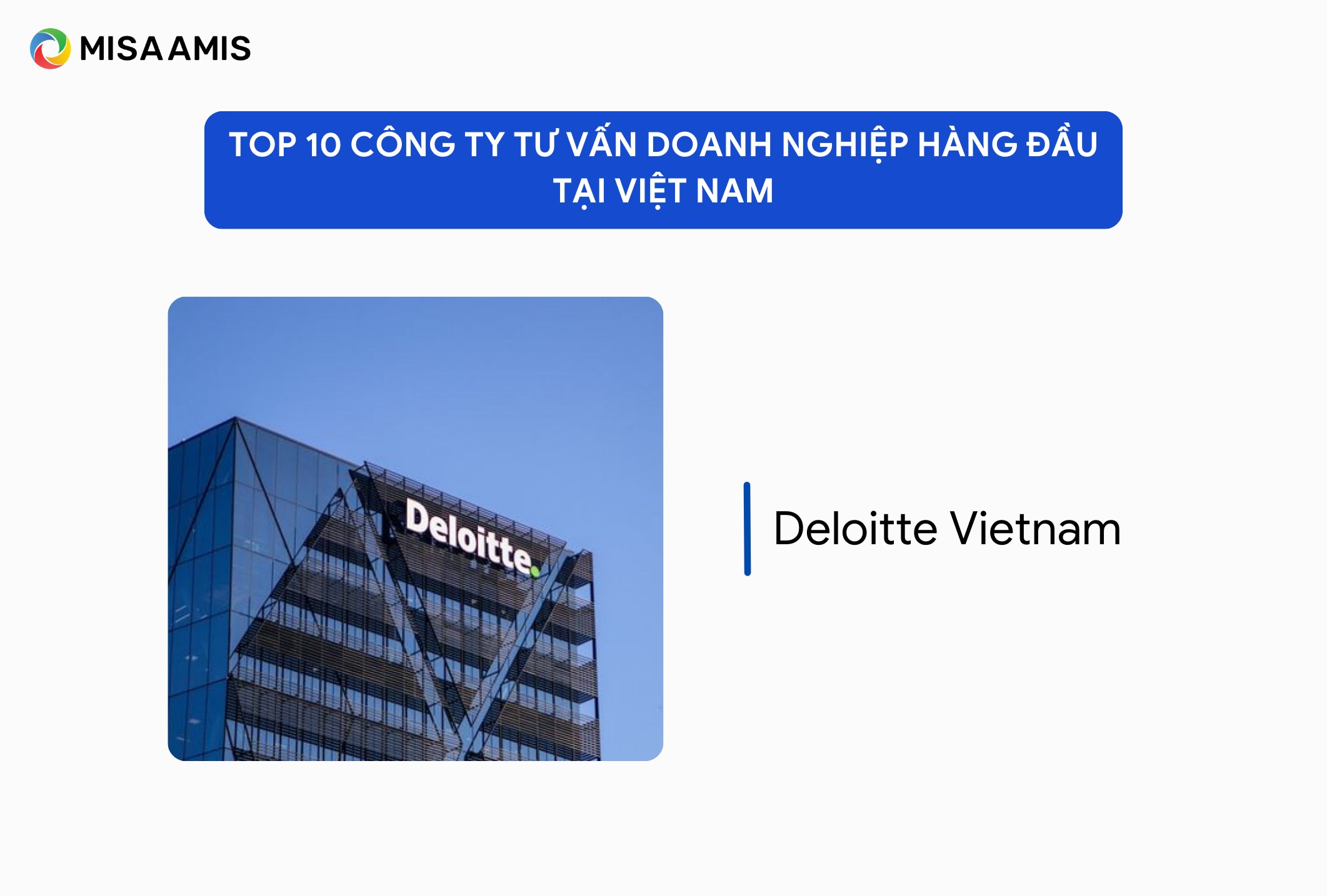 dịch vụ tư vấn quản lý doanh nghiệp Deloitte