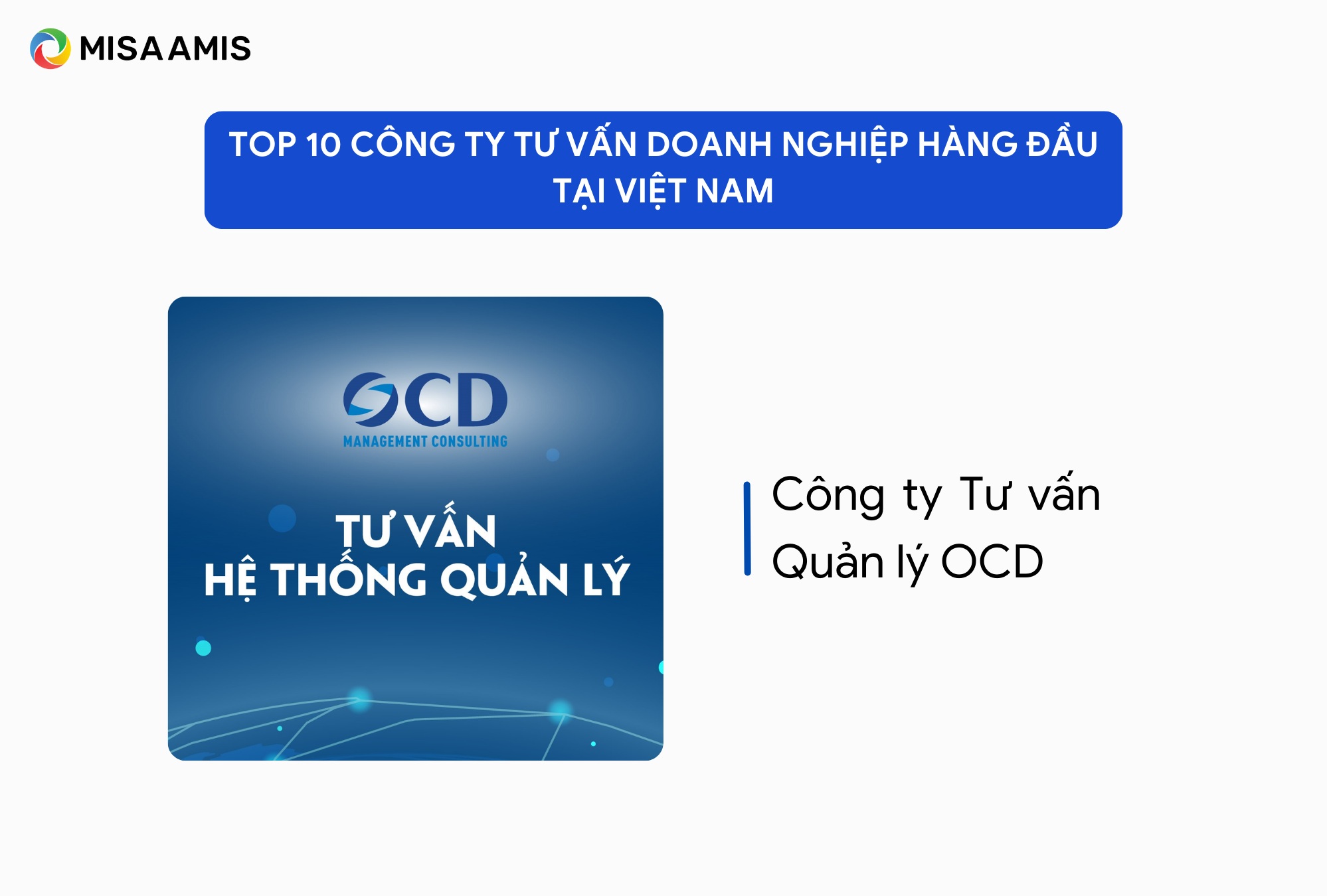 công ty tư vấn quản lý OCD