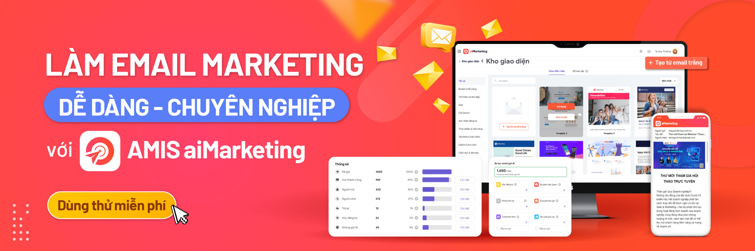 Làm Email Marketing dễ dàng, chuyên nghiệp 