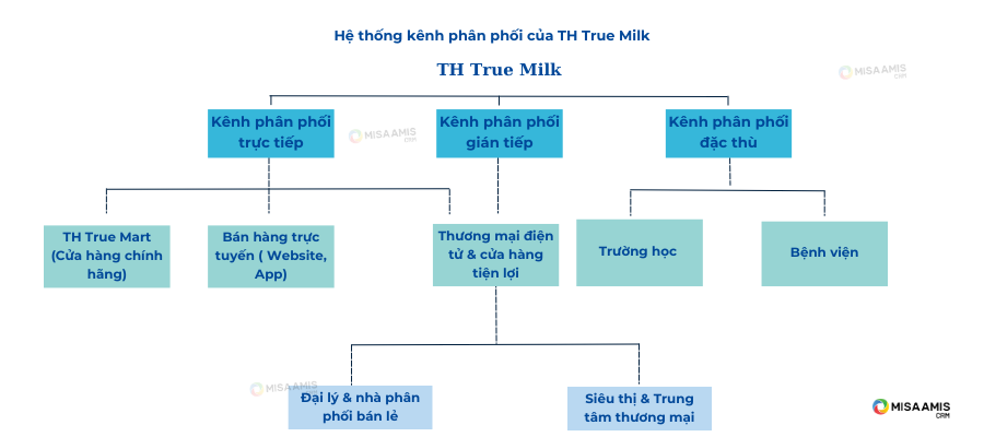 Hệ thống kênh phân phối của TH True Milk