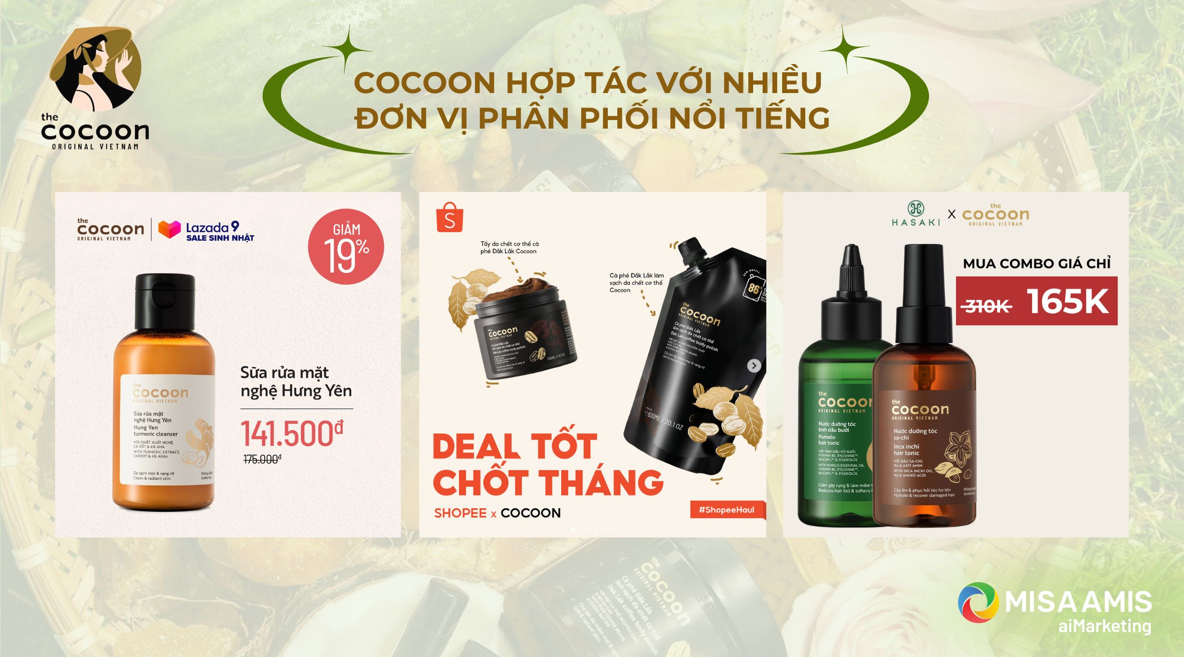 Nhiều đơn vị phân phối nổi tiếng tham gia hợp tác, giới thiệu về Cocoon tới khách hàng.