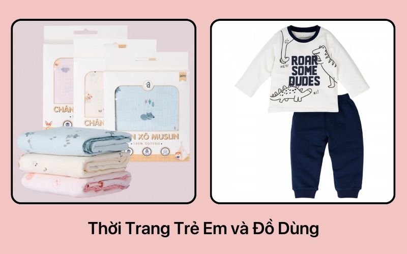 Thời trang trẻ em và đồ dùng của Animo