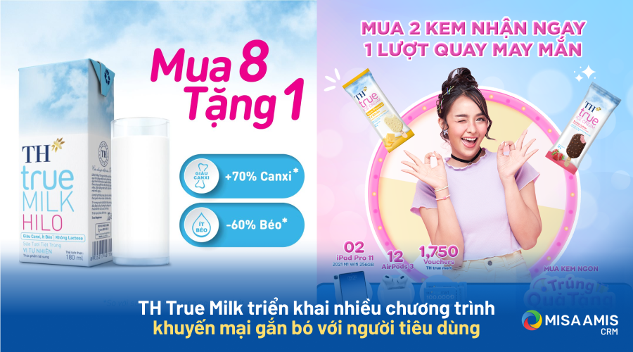 Chiến lược khuyến mãi được của TH True Milk