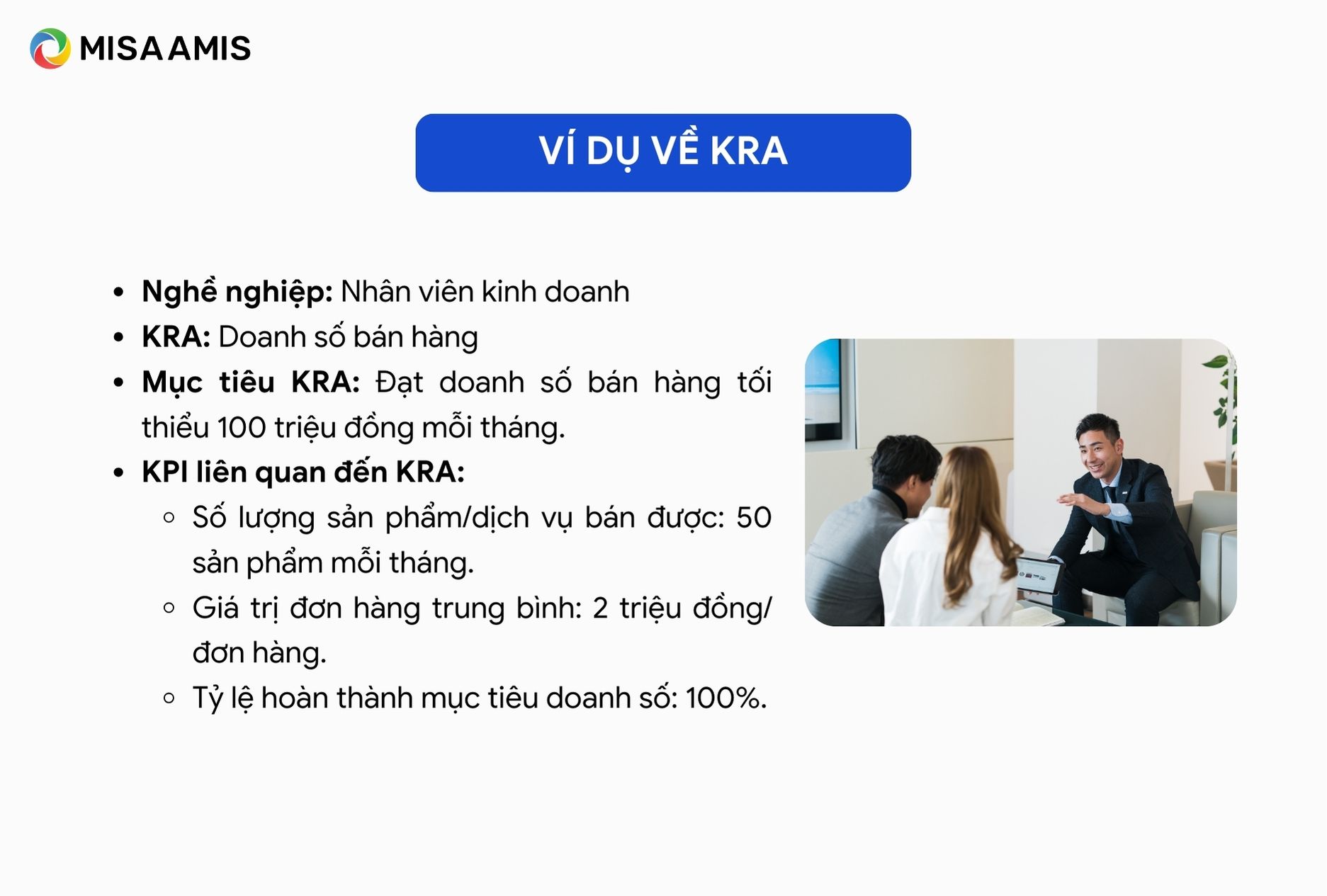 Ví dụ về KRA