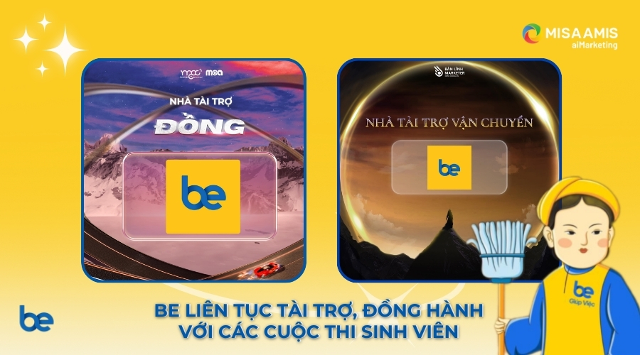 Chương trình tài trợ của Be cho các sự kiện sinh viên.