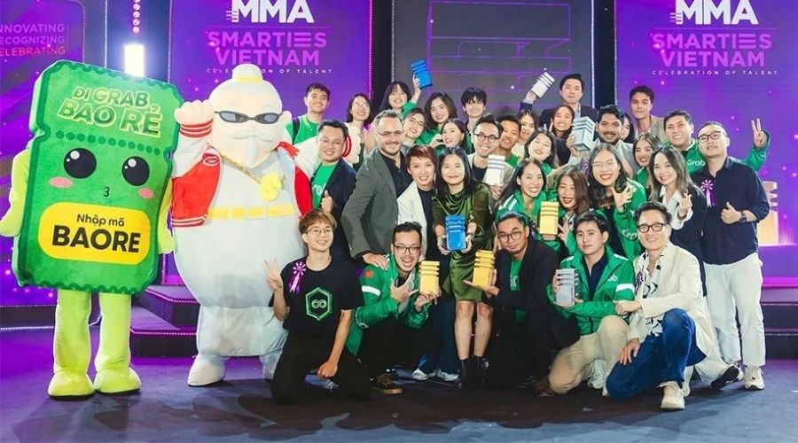 Grab tại lễ trao giải MMA Global’s SMARTIES Vietnam 2023