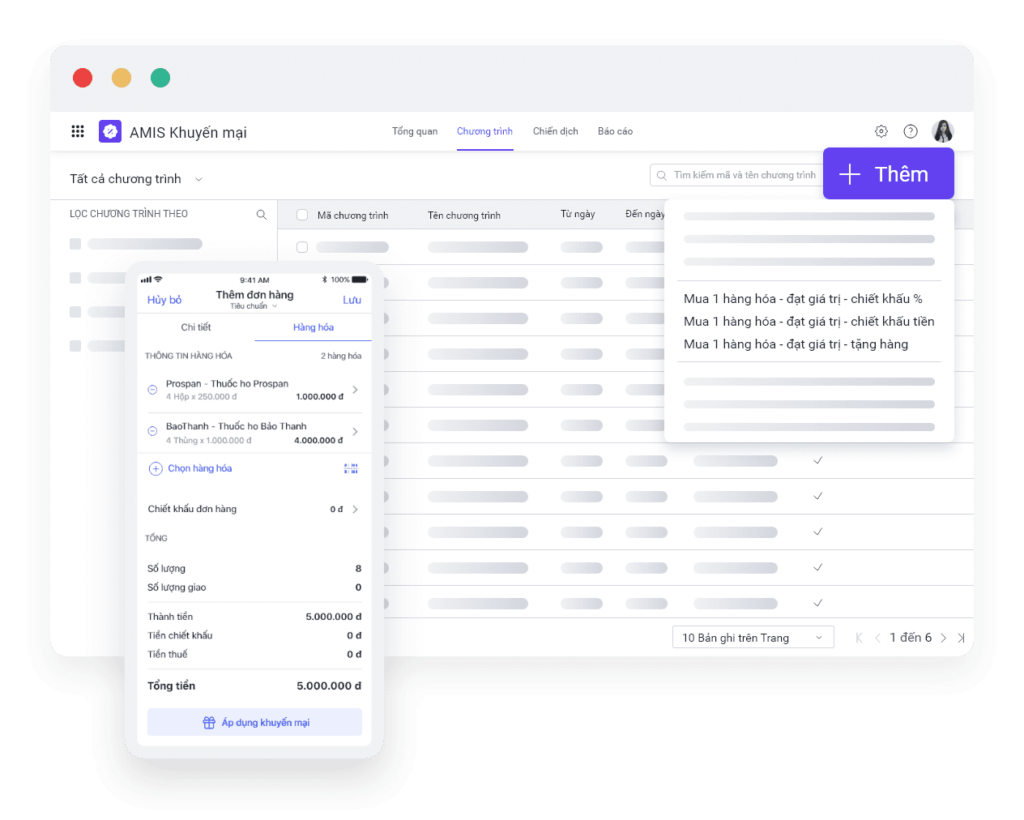 MISA AMIS CRM giúp doanh nghiệp quản lý khuyến mạikhuyến mãi hiệu quả