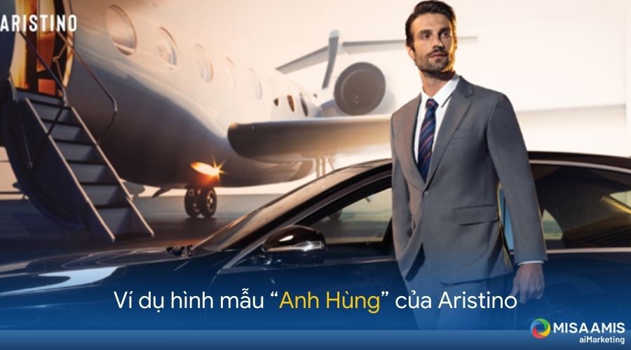 Ví dụ hình mẫu anh hùng của Aristino