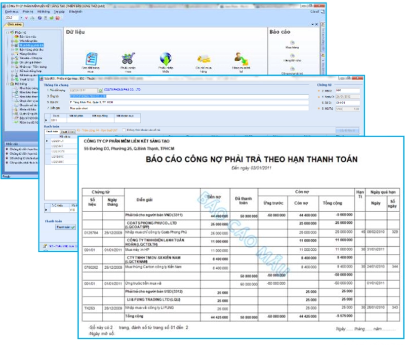 Phần mềm kế toán công nợ LinkQ