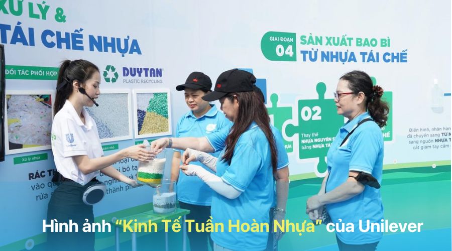 hình ảnh chiến dịch kinh tế tuần hoàn nhựa