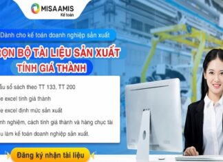 Trọn bộ tài liệu sản xuất tính giá thành